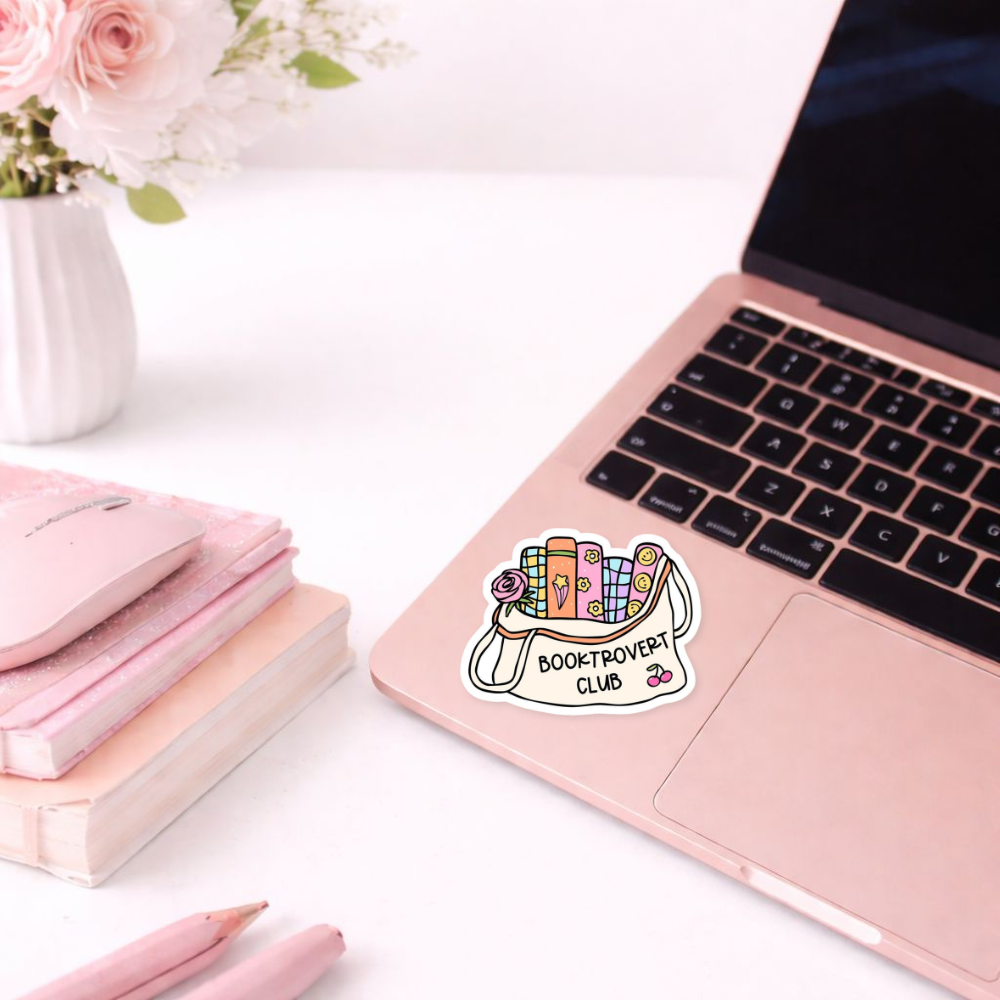Booktrovert Club Sticker