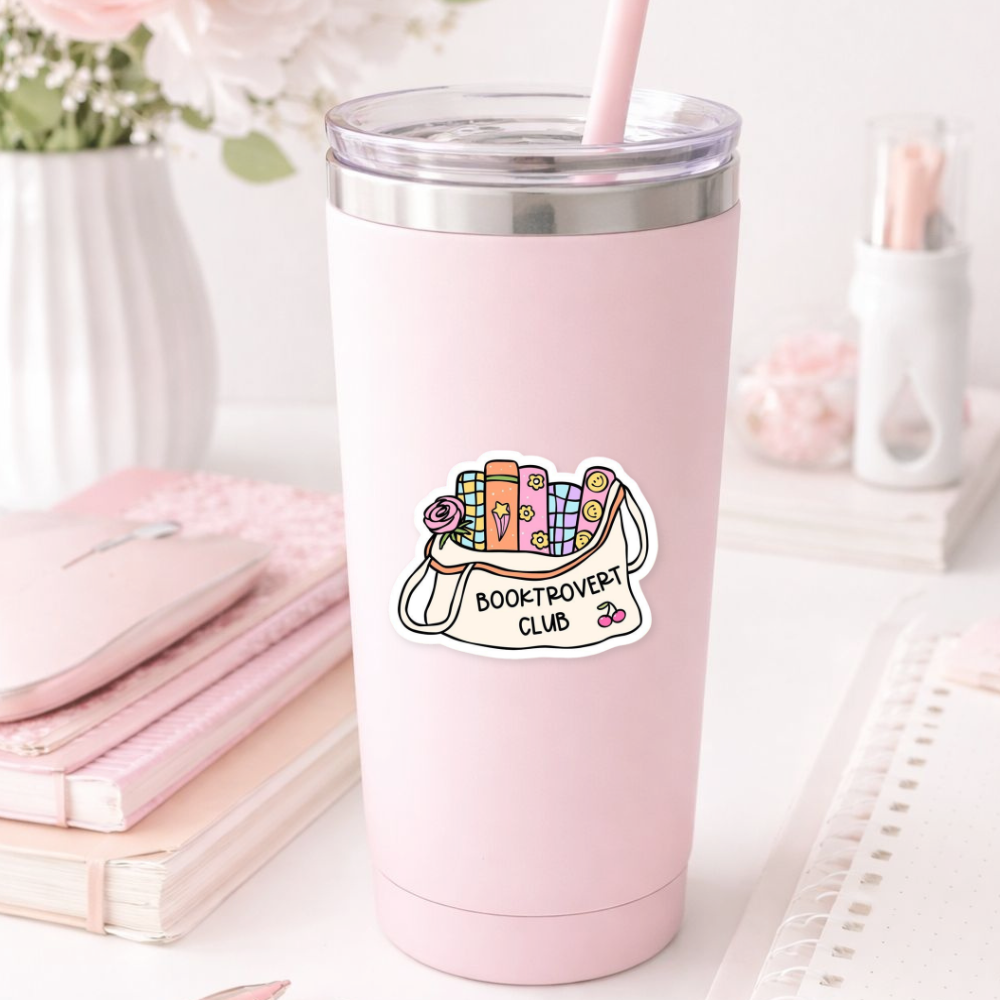 Booktrovert Club Sticker