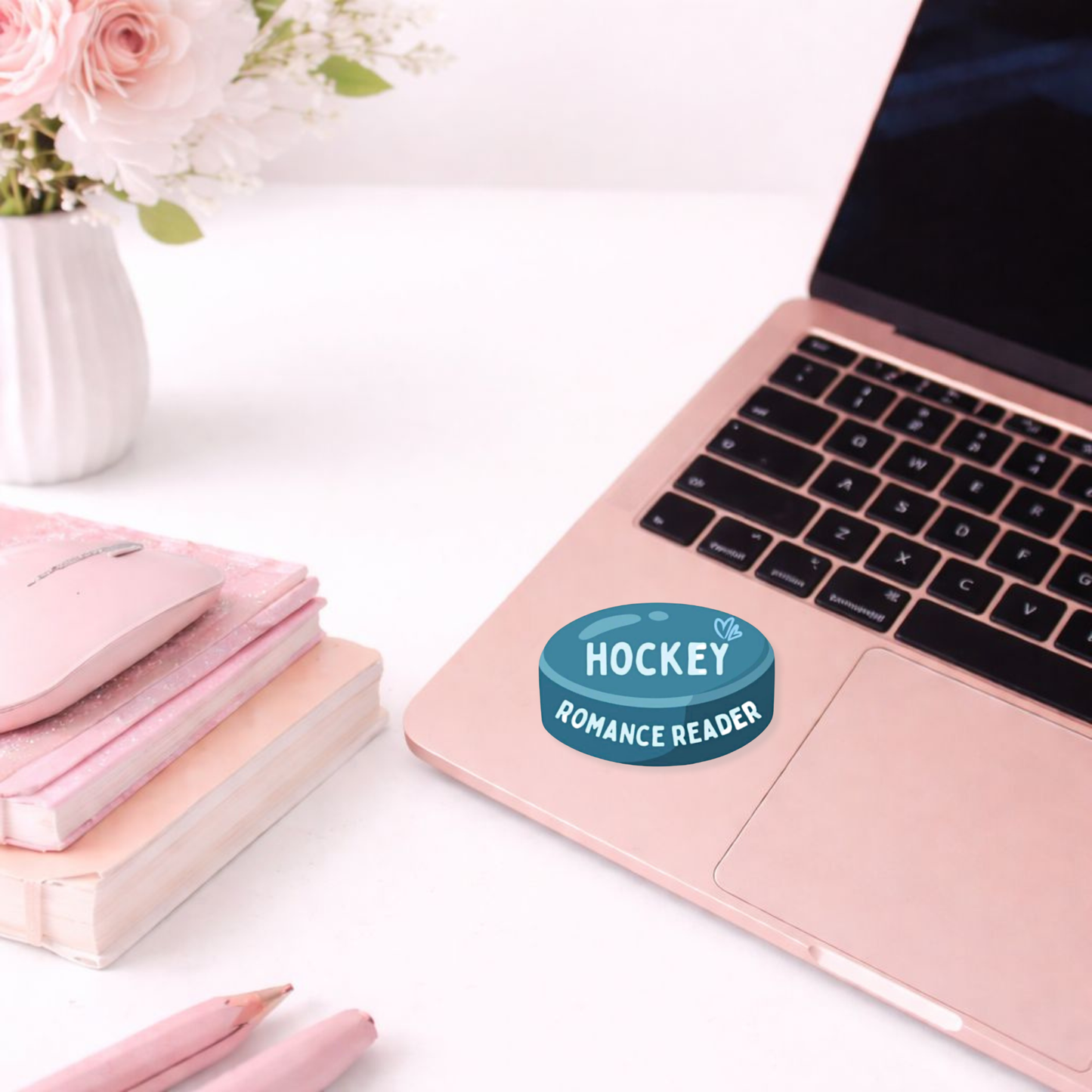 Hockey Romance Reader Sticker