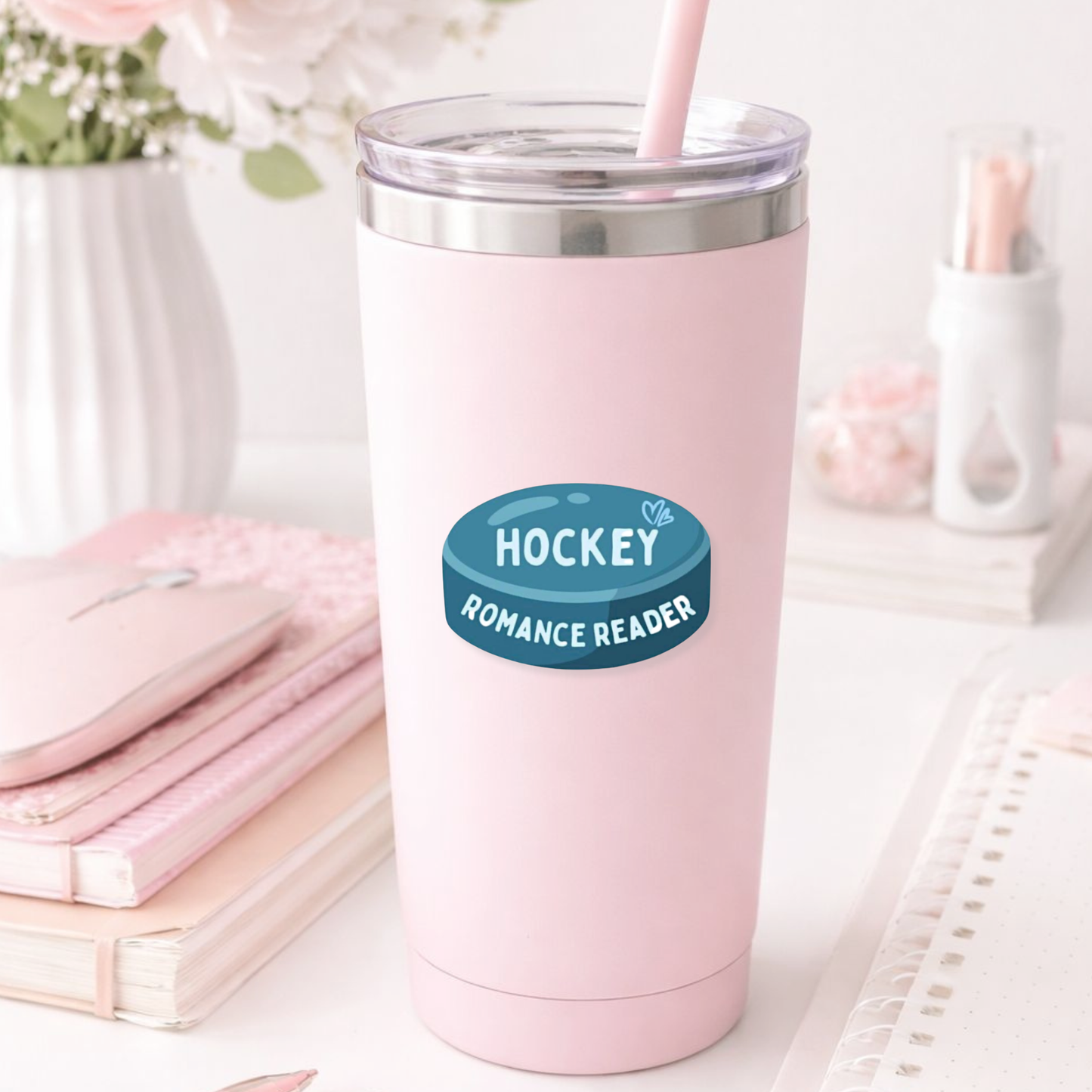 Hockey Romance Reader Sticker