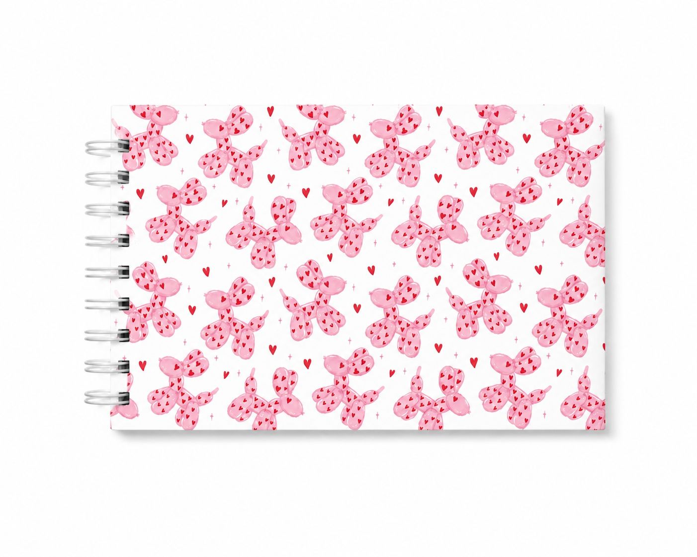 Pink balloon dog Index card Binder