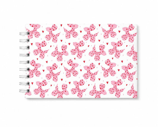 Pink balloon dog Index card Binder