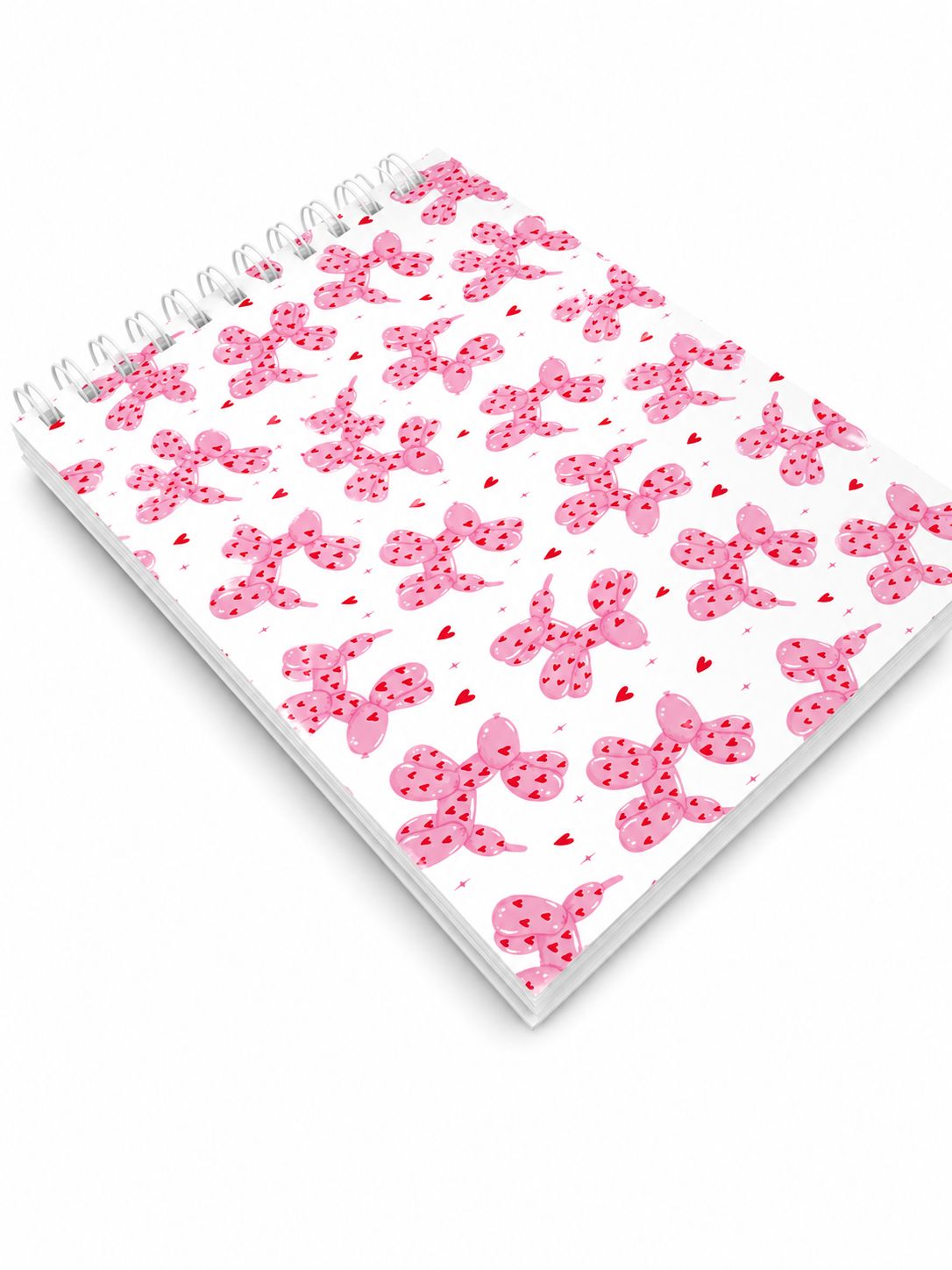 Pink balloon dog Index card Binder