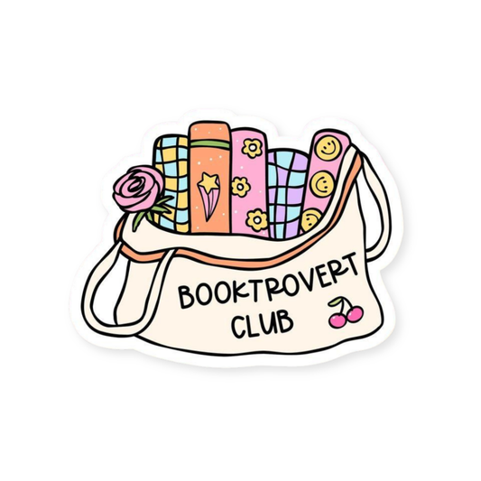 Booktrovert Club Sticker