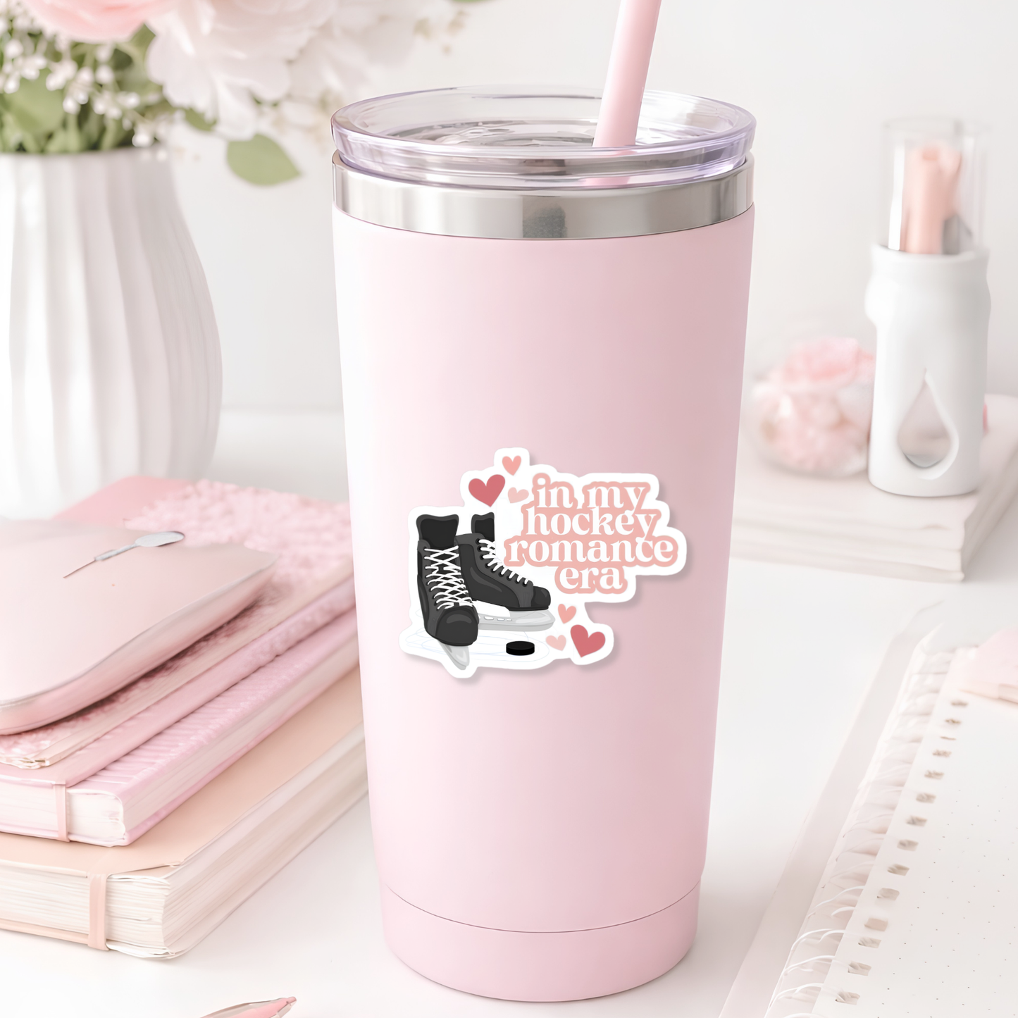 In my hockey romance era Sticker