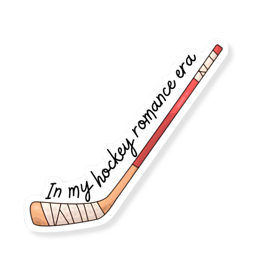 In my hockey romance era Sticker