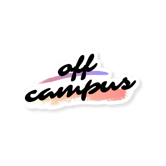 Off campus Sticker